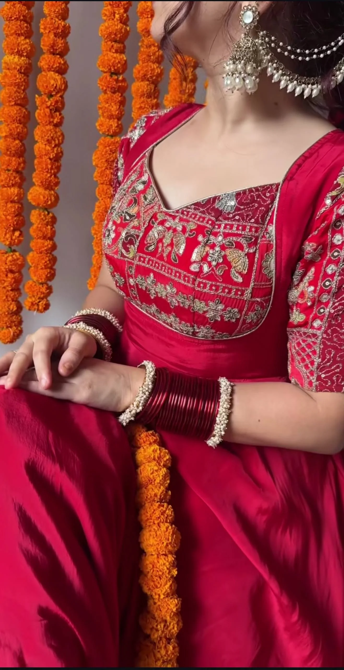 Dazzling Red Celebrate Cultural Beauty - Image 4