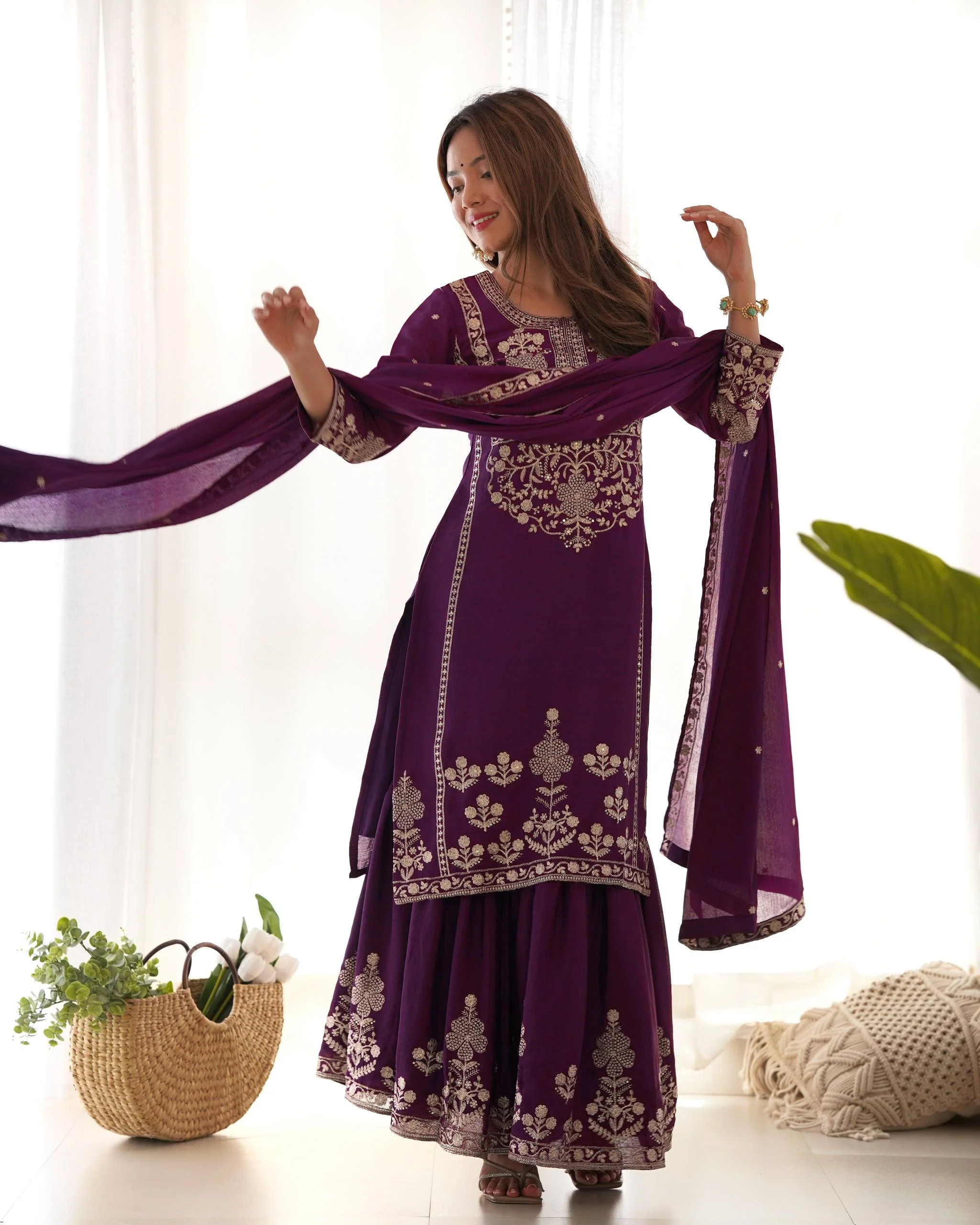 Majestic Elegance: A Regal Purple Attire for Every Occasion - Image 5