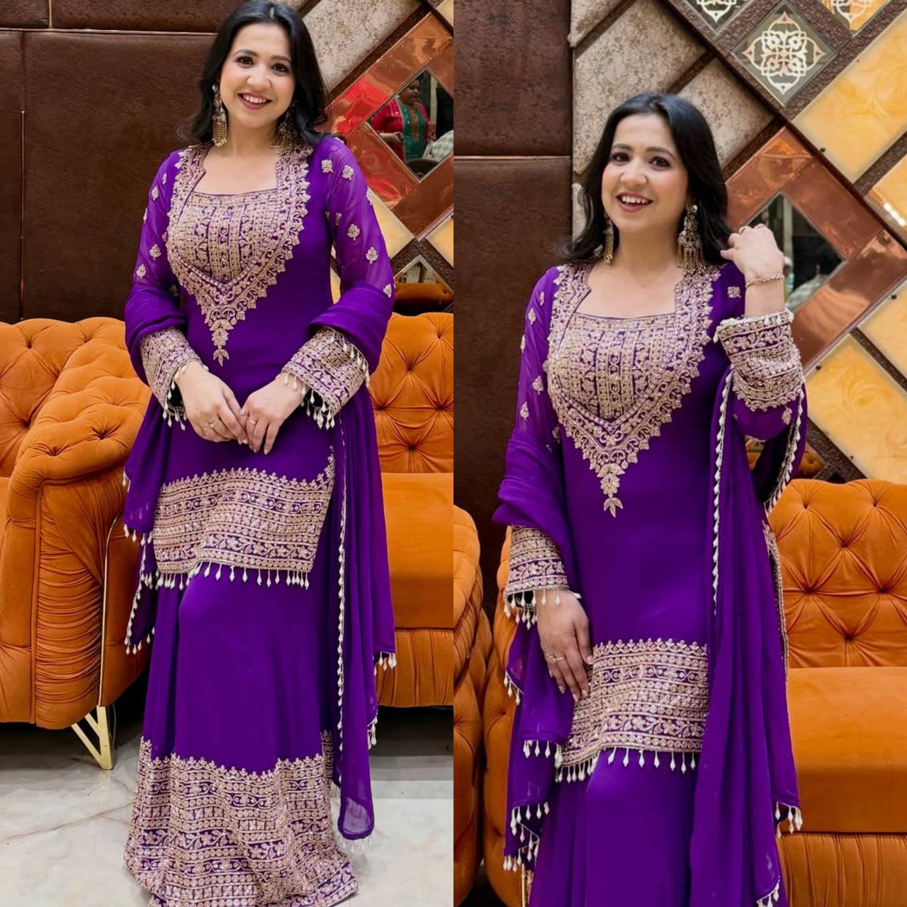 Radiant Attire for Festive Celebrations - Image 5