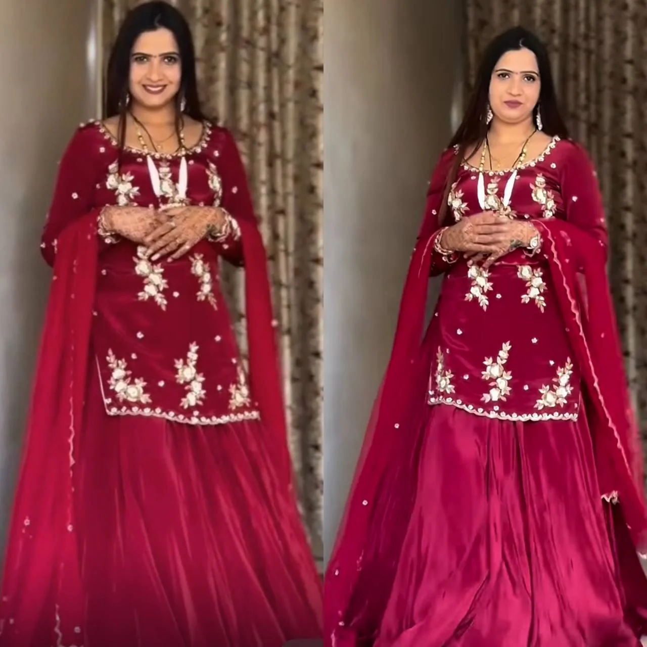 Timeless Beauty in Crimson