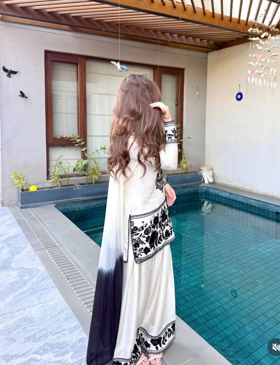 Whispers of Tradition: Contemporary Chic Ensemble - Image 6