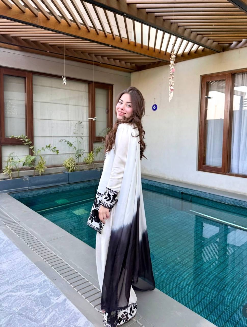 Whispers of Tradition: Contemporary Chic Ensemble - Image 7
